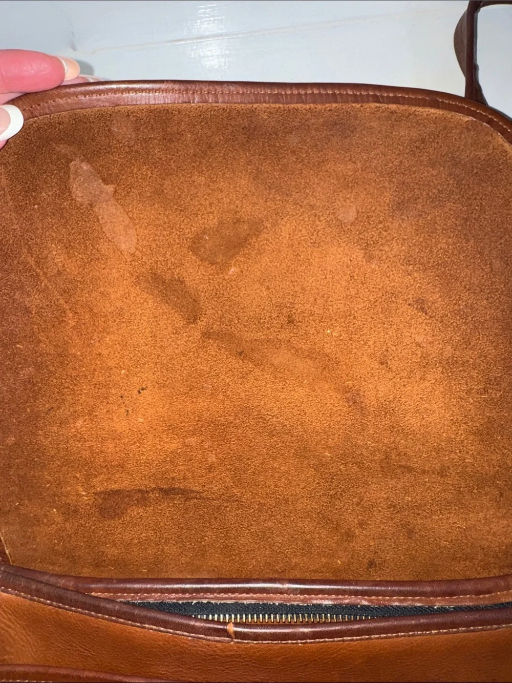 Coach Classic Brown Leather Crossbody Bag Flap Bag with Adjustable Strap
